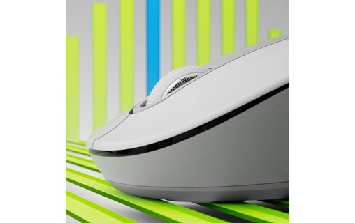 Souris sans fil Logitech Signature M650 L - Blanche - Pour gaucher, Ergonomique