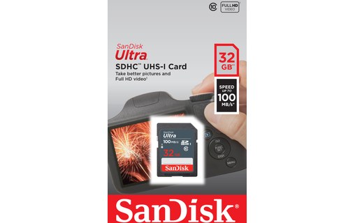 Carte SDHC SanDisk Ultra Lite 32 Go, UHS-I