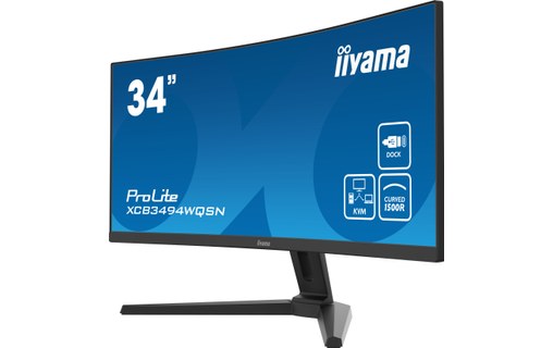 Écran Incurvé 34" iiyama ProLite XCB3494WQSN-B1 - 120 Hz