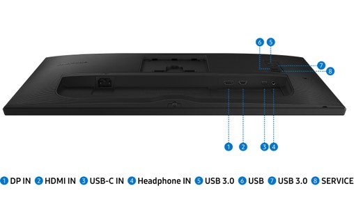 Écran 24" Samsung S24A400UJU - HDMI/DisplayPort/USB-C