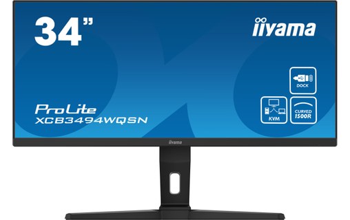 Écran Incurvé 34" iiyama ProLite XCB3494WQSN-B1 - 120 Hz