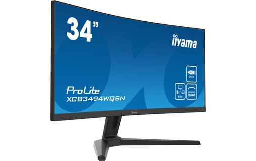 Écran Incurvé 34" iiyama ProLite XCB3494WQSN-B1 - 120 Hz