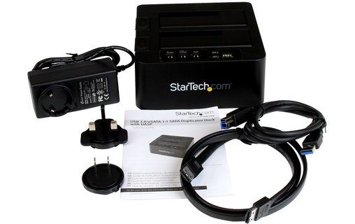 StarTech.com Duplicateur de Disque Dur à 2 Baies, Cloneur/Copieur Autonome USB 3