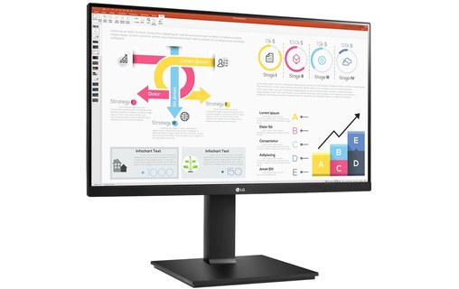 Écran 23,8" LG 24QP750-B - USB-C