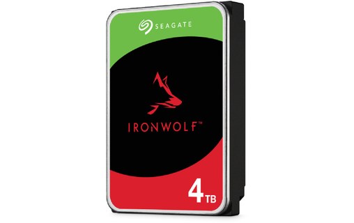 Seagate IronWolf 4 To - Disque dur 5400 tr/min pour NAS - ST4000VN006