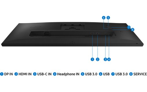 Écran 27" Samsung S27A400UJU - HDMI/DisplayPort/USB-C
