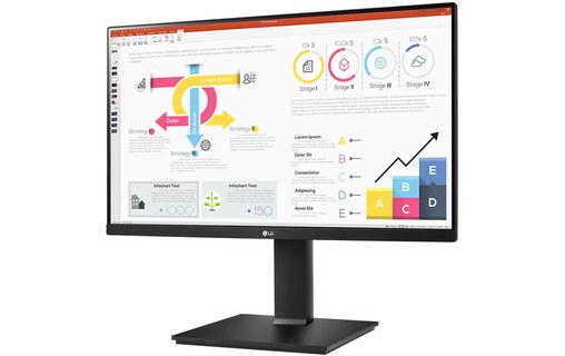 Écran 23,8" LG 24QP750-B - USB-C