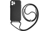 Coque Cordon iPhone 11 Pro Semi-rigide Lanière Tour du Cou 80cm Noir