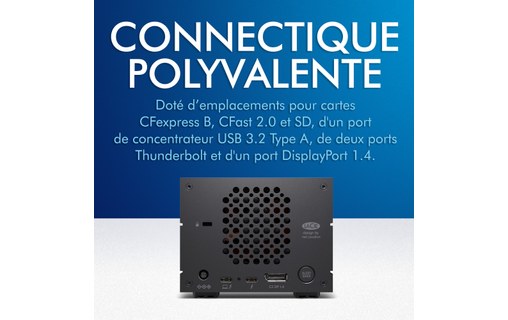 LaCie 2big Dock Thunderbolt 3 40 To - Stockage RAID 2 baies (Disques Serveurs)