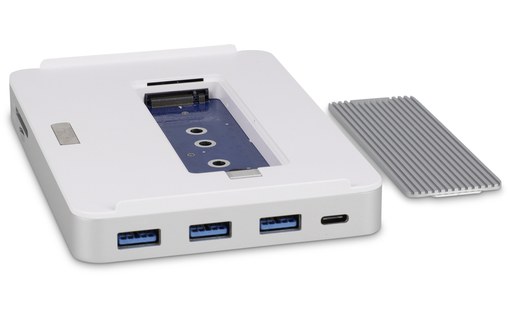 LMP USB-C DuoDock - Station d'accueil USB-C 9 ports et boîtier SSD M.2 NVMe