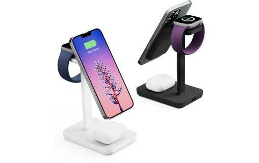 Twelve South HiRise 3 Noir - Station de charge sans fil 3 en 1