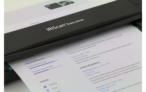 Scanner portable à défilement I.R.I.S IRIScan Executive 4