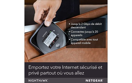 Routeur 4G NETGEAR AIRCARD MOBILE ROUTER - Bi-bande 2000 Mbit/s