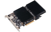 Carte PCIe 3.0 Sonnet McFiver pour 2 SSD M.2 NVMe, 1 port 10 GbE, 2 ports USB-C