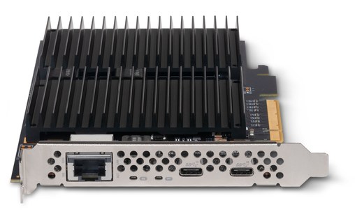 Carte PCIe 3.0 Sonnet McFiver pour 2 SSD M.2 NVMe, 1 port 10 GbE, 2 ports USB-C