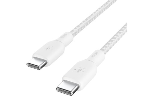 Câble Belkin USB-C vers USB-C 100 W USB 2.0 - 3 m - Blanc