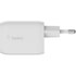 Chargeur USB-C 65 W GaN 2 ports iPhone, iPad, Mac - Belkin BoostCharge Pro Blanc