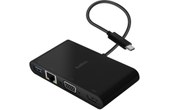 Hub Adaptateur USB-C vers USB, Ethernet, VGA et HDMI 4K Compact Belkin Noir