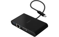 Hub Adaptateur USB-C vers USB, Ethernet, VGA et HDMI 4K Compact Belkin Noir