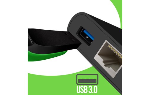 Hub Adaptateur USB-C vers USB, Ethernet, VGA et HDMI 4K Compact Belkin Noir