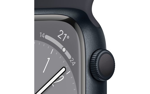 Apple Watch Series 8 OLED 45 mm Noir GPS (satellite)