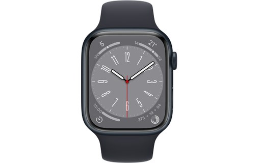 Apple Watch Series 8 OLED 45 mm Noir GPS (satellite)