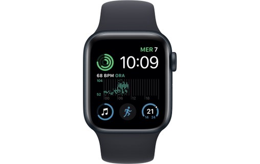 Apple Watch SE OLED 40 mm Noir GPS (satellite)