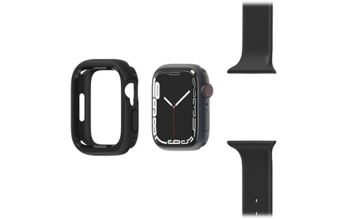 Bumper pour Apple Watch 9 | 8 | 7 45 mm - OtterBox Exo Edge - Noir
