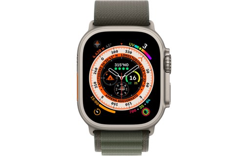 Apple Watch Ultra OLED 49 mm 4G Métallique GPS (satellite)