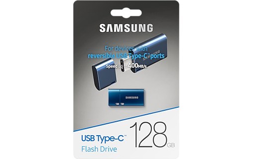 Clé USB-C Samsung 128 Go - Bleu - USB 3.2