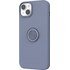 Novodio Coque en silicone pour iPhone 14 Plus avec support ring - Bleu