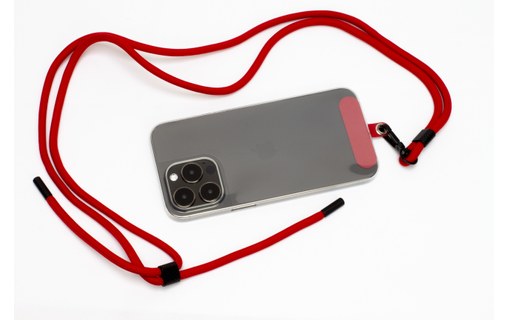 Novodio bandoulière universelle pour Coque pour iPhone - Rouge