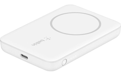 Batterie externe sans fil magnétique 5000 mAh - Belkin BOOST CHARGE - Blanc