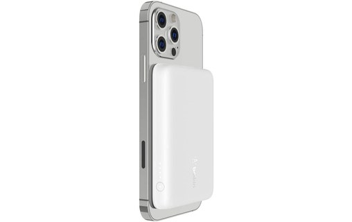 Batterie externe sans fil magnétique 5000 mAh - Belkin BOOST CHARGE - Blanc