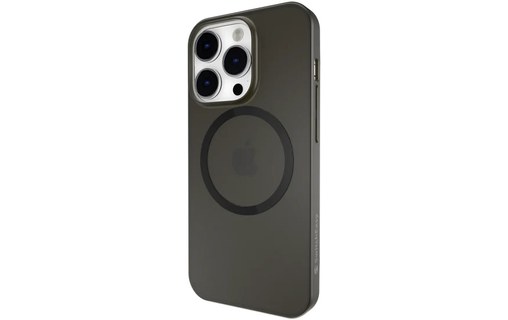 Coque avec MagSafe iPhone 14 Pro Max - SwitchEasy Gravity M - Noir transparent