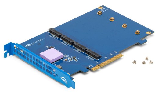 OWC Accelsior 4M2 - Carte PCIe 3.0 pour 4 SSD M.2 NVMe PCIe