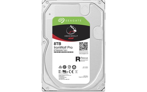 Seagate IronWolf Pro 8 To - Disque dur 7200 tr/min pour NAS - ST8000NT001