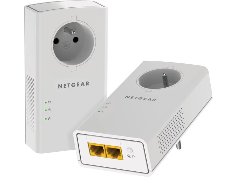 Pack 2 CPL Netgear PLP2000-100FRS - 2000 Mbit/s avec prise