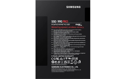 Samsung SSD 990 PRO 2 To - Barette SSD M.2 NVMe PCIe