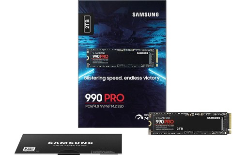 Samsung SSD 990 PRO 2 To - Barette SSD M.2 NVMe PCIe