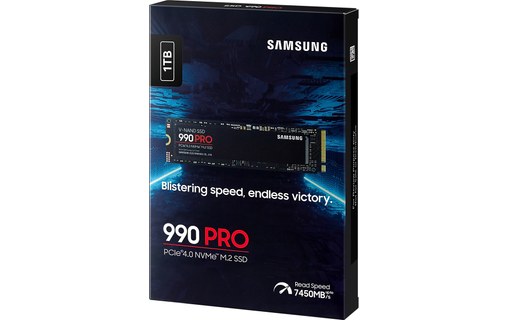 Samsung SSD 990 PRO 1 To - Barette SSD M.2 NVMe PCIe