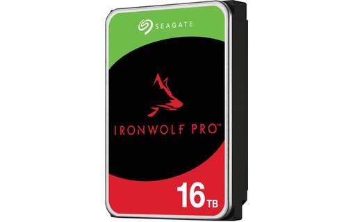 16 To Seagate IronWolf Pro 3,5 SATA III 7200 tr/min 256 Mo ST16000NE000 - Disque  dur interne - Seagate
