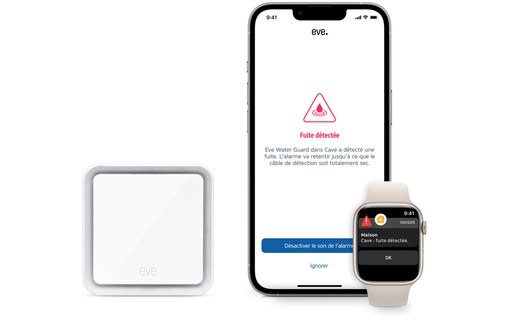 Eve Water Guard - Détecteur de fuite d'eau connecté - Homekit