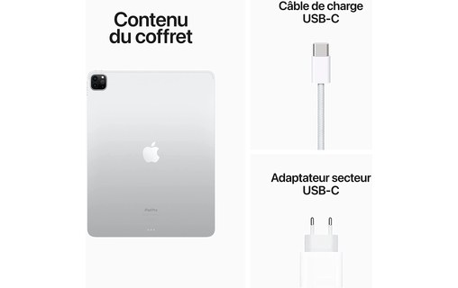Apple iPad Pro 12,9" - 2022 - Wi-Fi - 1 To - Argent