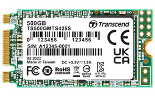Transcend 425S 500 Go - SSD M.2 2242 SATA 3D NAND