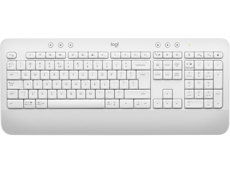 Logitech Signature K650 clavier RF sans fil + Bluetooth QWERTY US  International Blanc - Clavier - LOGITECH