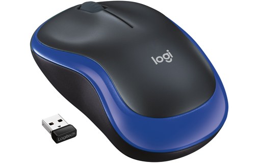 Souris sans fil Logitech M185 - Bleue