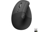 Souris sans fil Logitech Lift - Graphite - Pour gaucher, Ergonomique