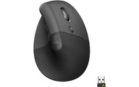 Souris sans fil Logitech Lift - Graphite - Ergonomique, Verticale