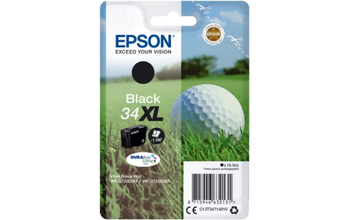 Epson 34XL - Balle de Golf Cartouche Noir C13T34714010 (T3471)